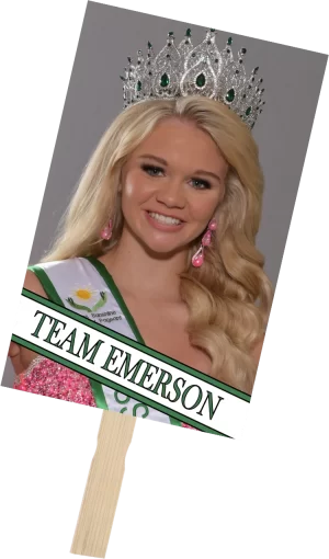 Sunshine Charity Pageant 10x16 inch Fan Waver