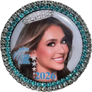 MNF Handcrafted Single Photo Brooch